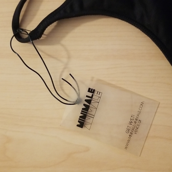 💕MINIMALE ANIMALE💕 Solitude Bikini Top ~ Bronzing Collection Black Small S NWT - Picture 11 of 12